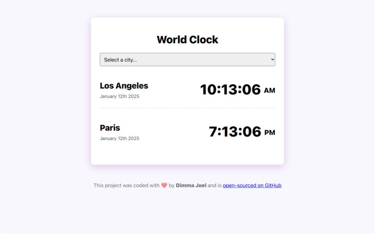 World Clock